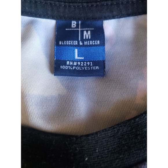 BLEEKER AND MERCER SHIRTMENS SIZE LARGE MULTI COLOR 80S INSPIRED PRINT ABSTRACT - Picture 2 of 5